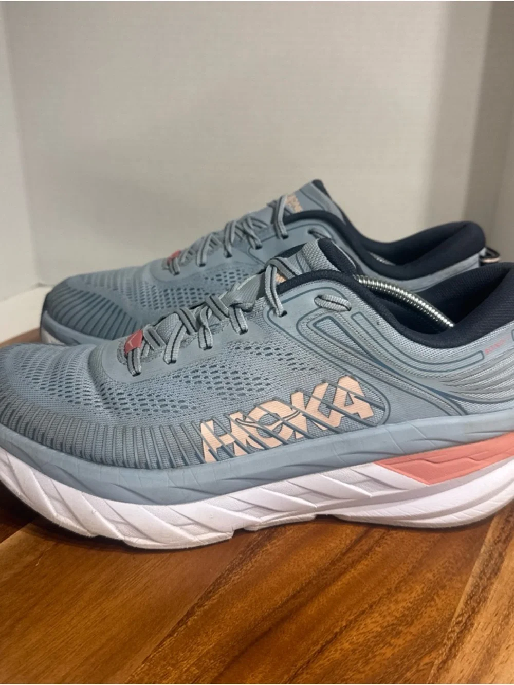 HOKA ONE ONE Bondi 7 'Blue Fog Blue Glass' Running Shoes Women’s Size 10 - Picture 5 of 10